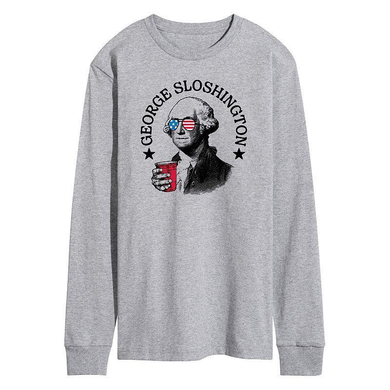 Mens George Sloshington Long Sleeve Graphic Tee Product Image