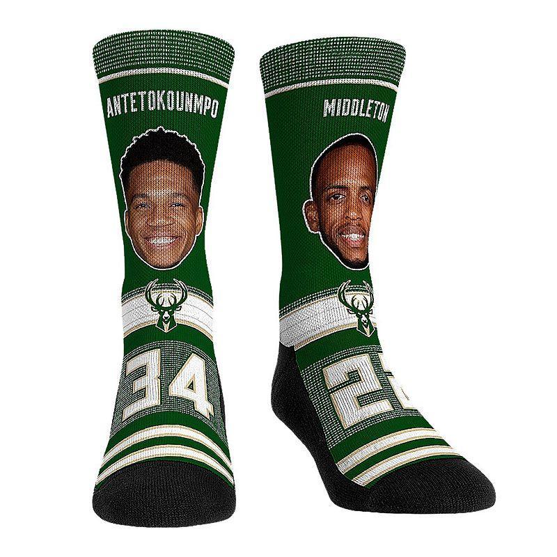 Rock Em Socks Giannis Antetokounmpo & Khris Middleton Milwaukee Bucks Teammates Player Crew Socks, Mens Product Image