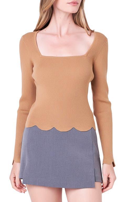 English Factory Scallop Hem Sweater Product Image