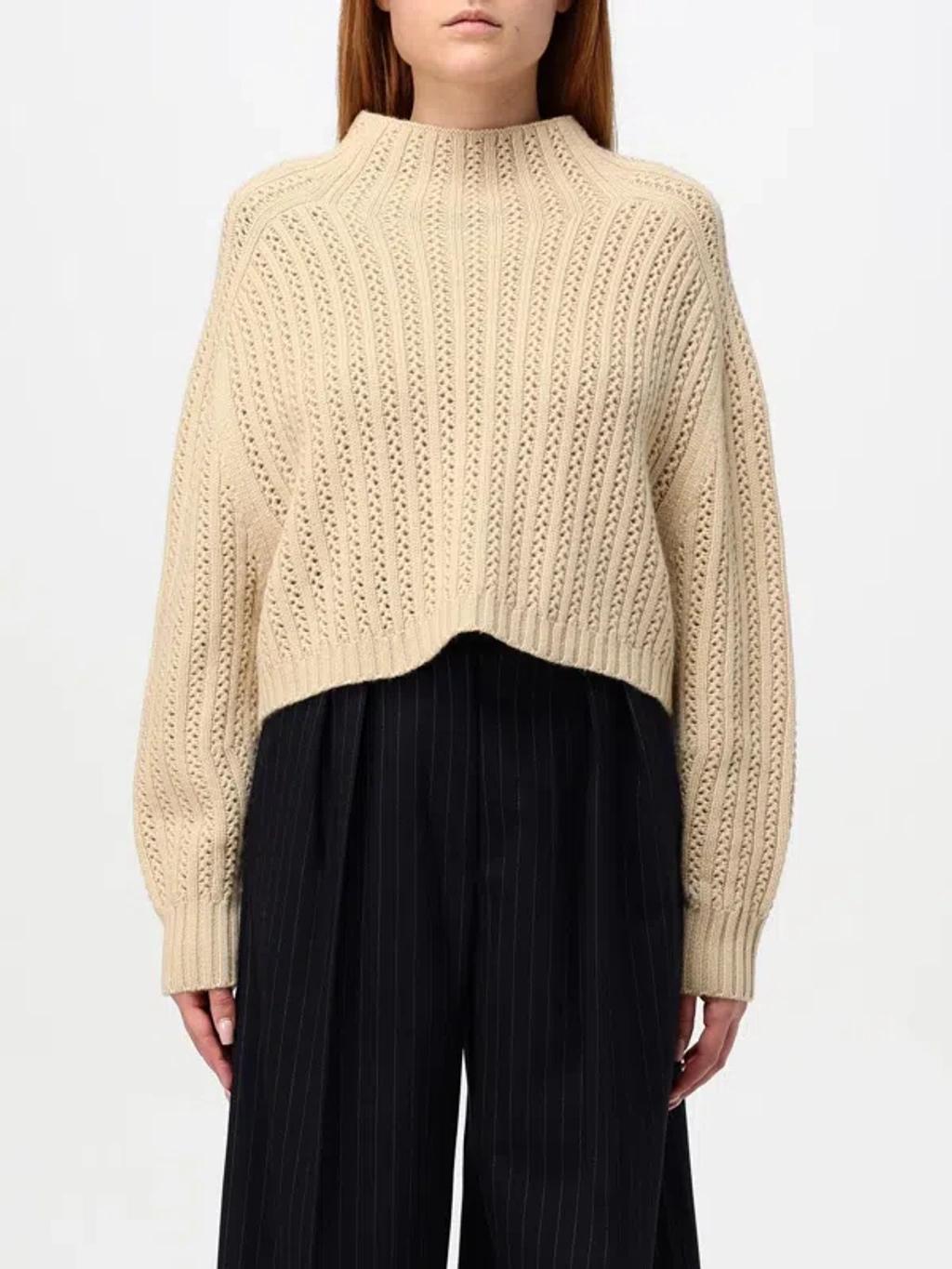 MAX MARA Tricot-knit Cardigan In Beige Product Image