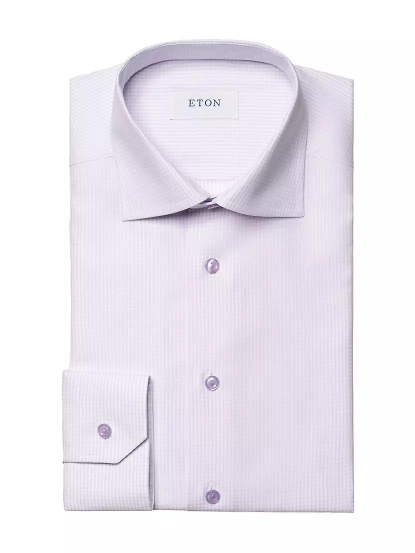 Contemporary-Fit Textured Cotton-Tencel Shirt Product Image