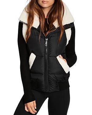 Sam. Billie Sherpa Trim Puffer Vest Product Image