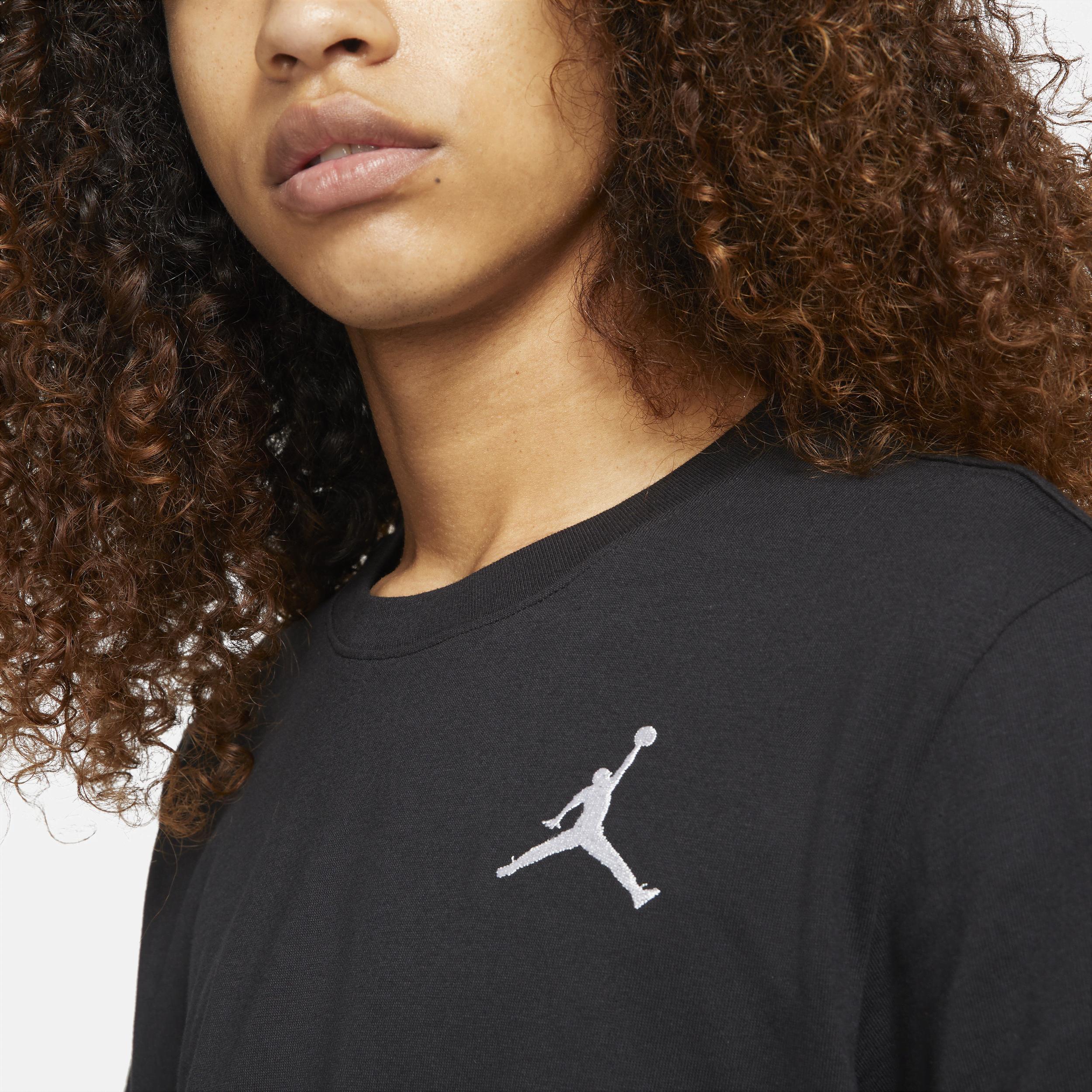 Jordan Mens Jordan Jumpman Embroidered T-Shirt - Mens Black/White Product Image