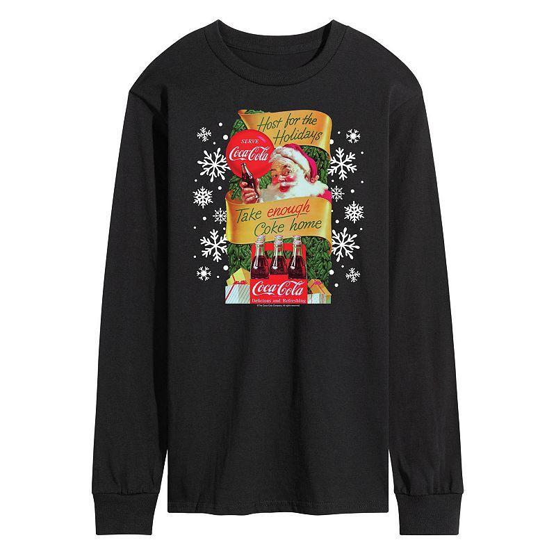 Mens CocaCola Host The Holidays Long Sleeve Graphic Tee Product Image