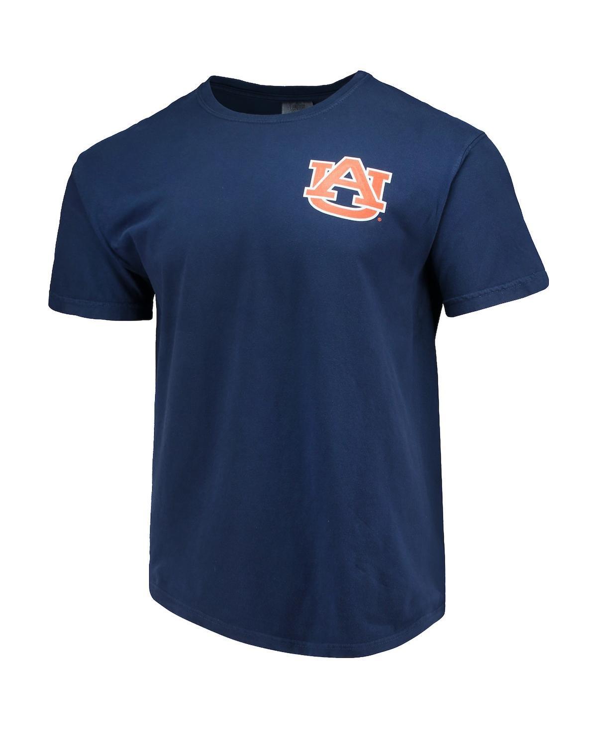 Mens Navy Auburn Tigers Baseball Flag Comfort Colors T-shirt Product Image