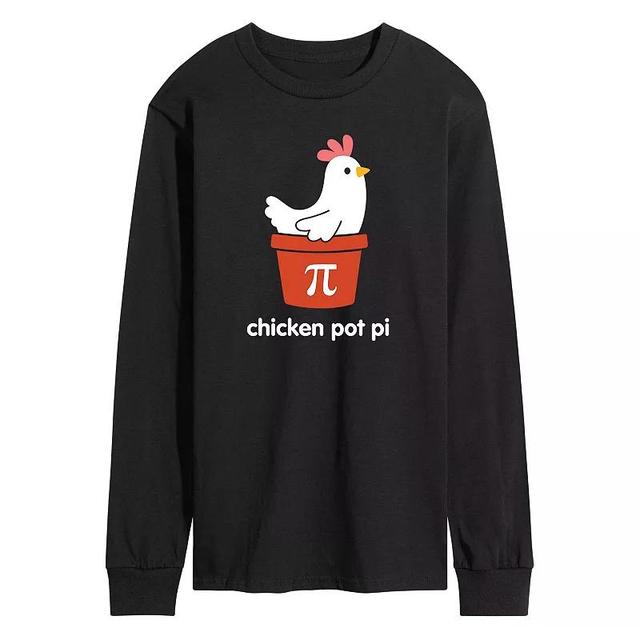 Mens Chicken Pot Pi Long Sleeve Tee Product Image