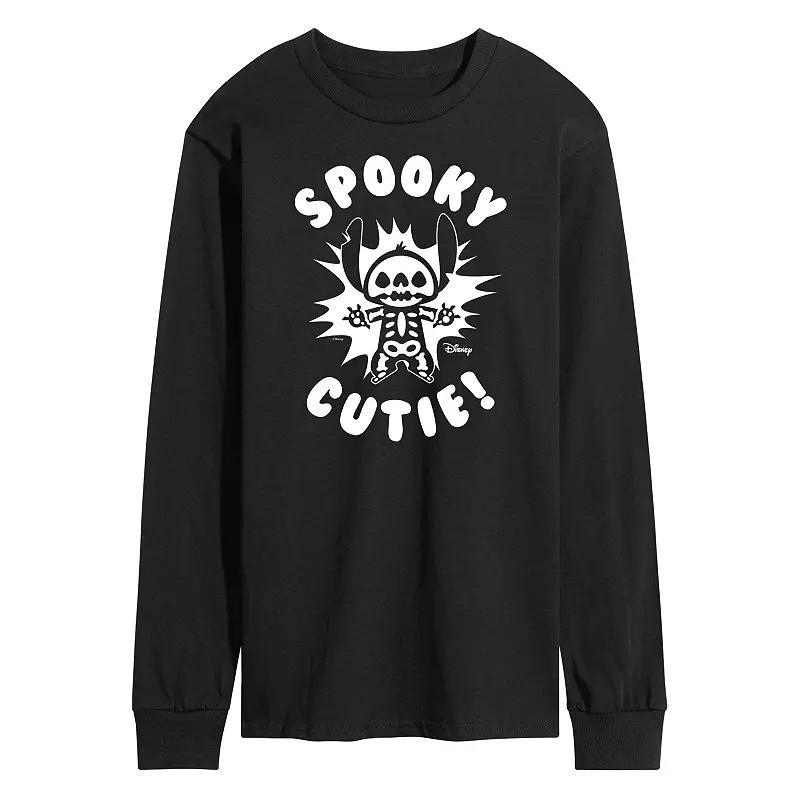 Disneys Lilo & Stitch Mens Spooky Cutie Long Sleeve Tee Product Image