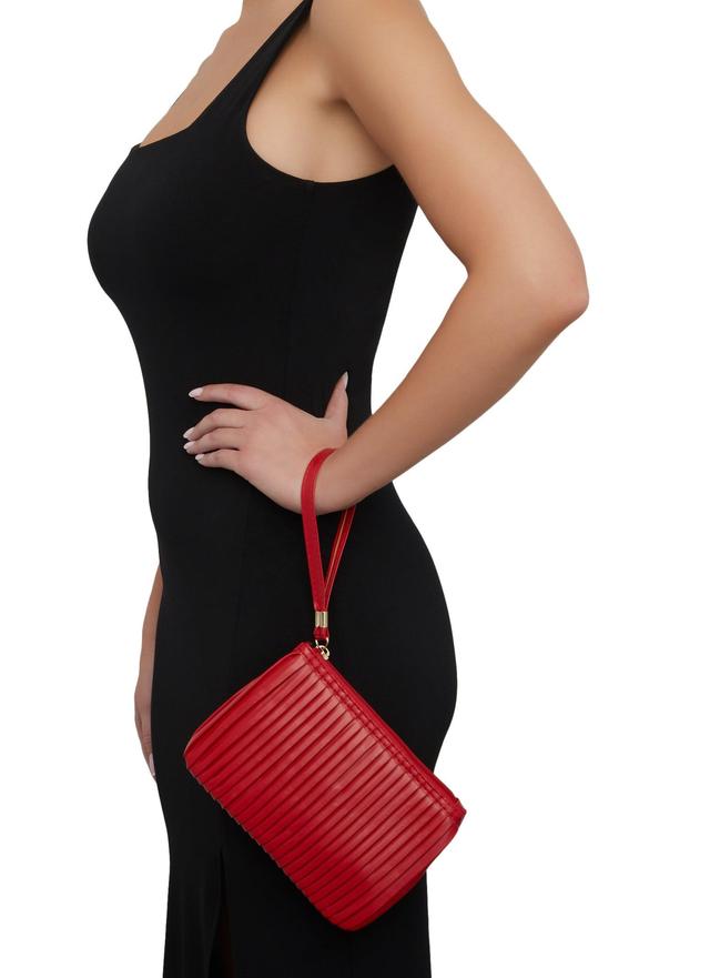 Womens Pleated Clutch Wristlet Product Image