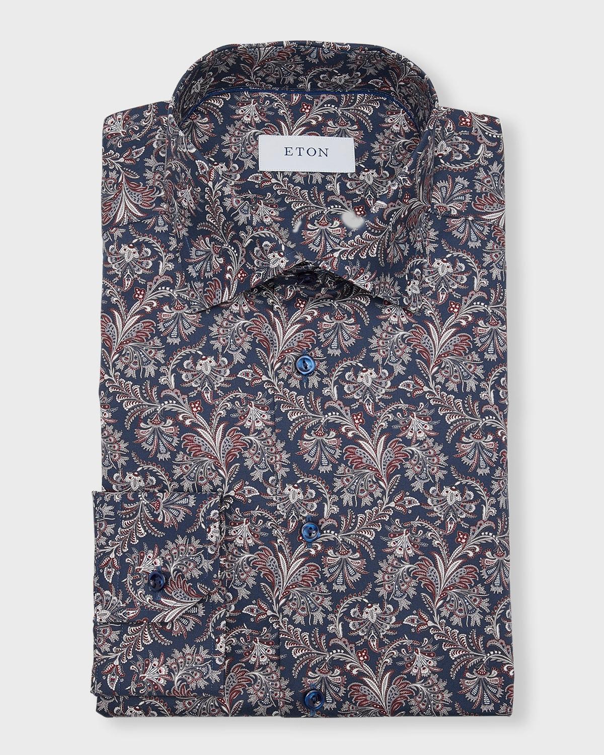 Mens Slim-Fit Paisley Dress Shirt Product Image