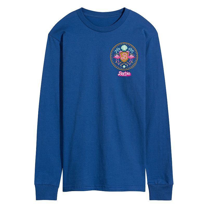 Mens Barbie Theatrical Crest Long Sleeve Med Blue Product Image