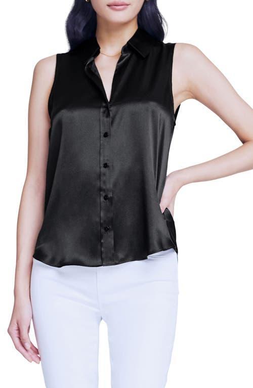 Womens Emmy Sleeveless Silk Blouse Product Image