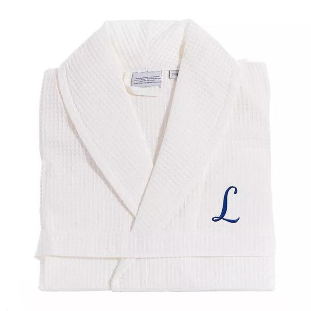 Linum Home Textiles Turkish Cotton Personalized Waffle Weave Bathrobe, Womens Product Image