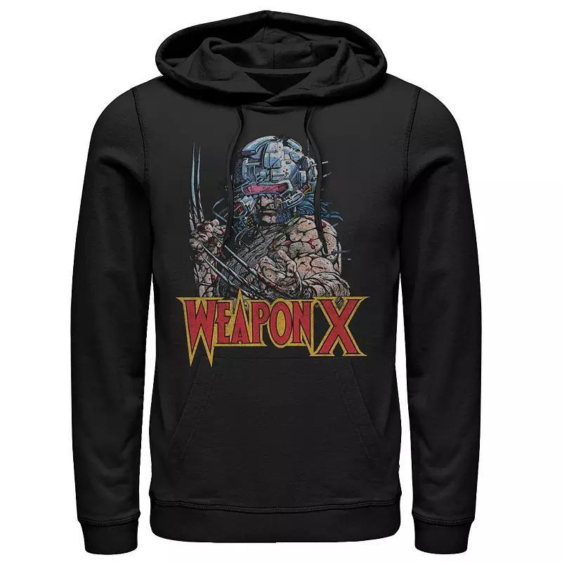 Mens Marvel Weapon X Portrait Hoodie Black Product Image