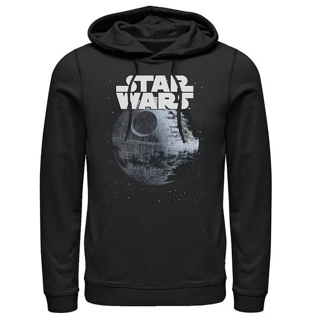 Mens Graphic Teen Guys Star Wars Mens Star Wars Death Star Title Logo Graphic Hoodie, Mens Product Image