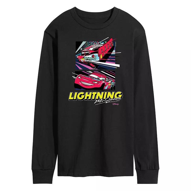 Disney / Pixars Cars Lightning McQueen Mens Under The Lights Long Sleeve Graphic Tee Product Image