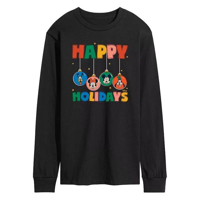 Disneys Mickey Mouse & Friends Mens Ornaments Long Sleeve Graphic Tee Product Image