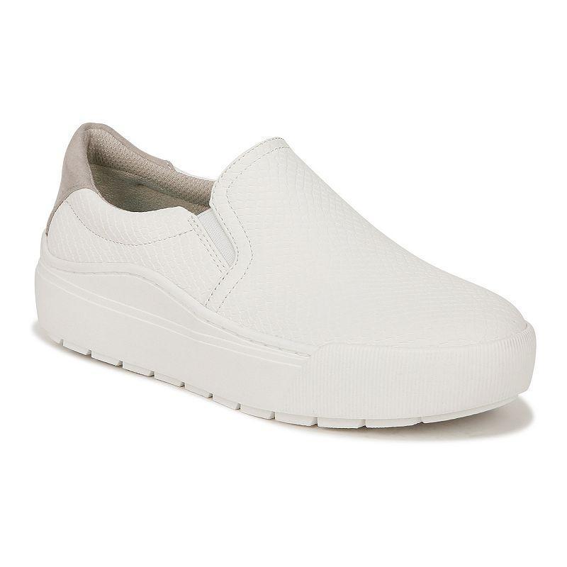 Dr. Scholls Womens Time Off Slip On Sneaker Shoes White Faux Leather DRSCH 6.5 M Product Image