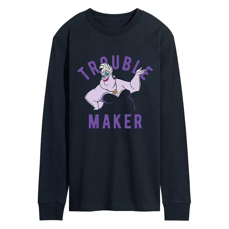 Disneys Villains Big & Tall Trouble Maker Long Sleeve, Mens Blue Product Image