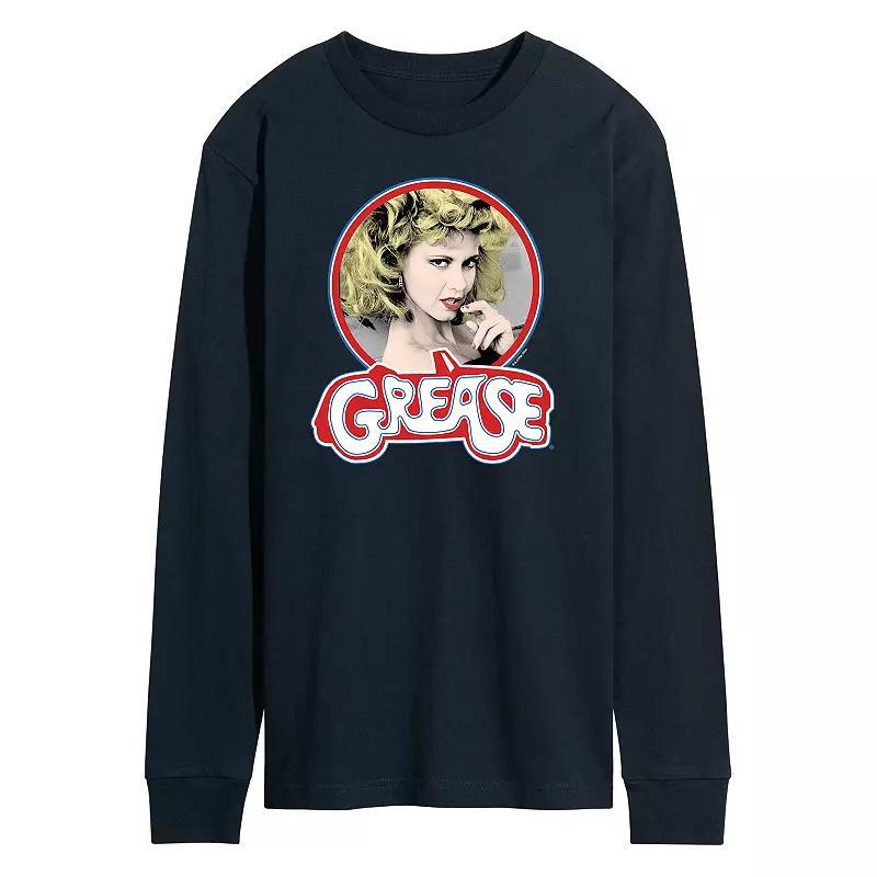 Mens Grease Sandy Long Sleeve Tee Blue Product Image