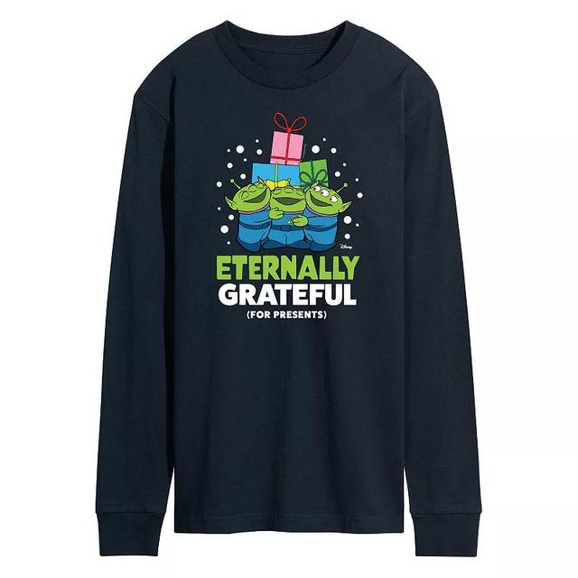 Disney / Pixars Toy Story 4 Mens Eternally Grateful Long Sleeve Graphic Tee Blue Product Image