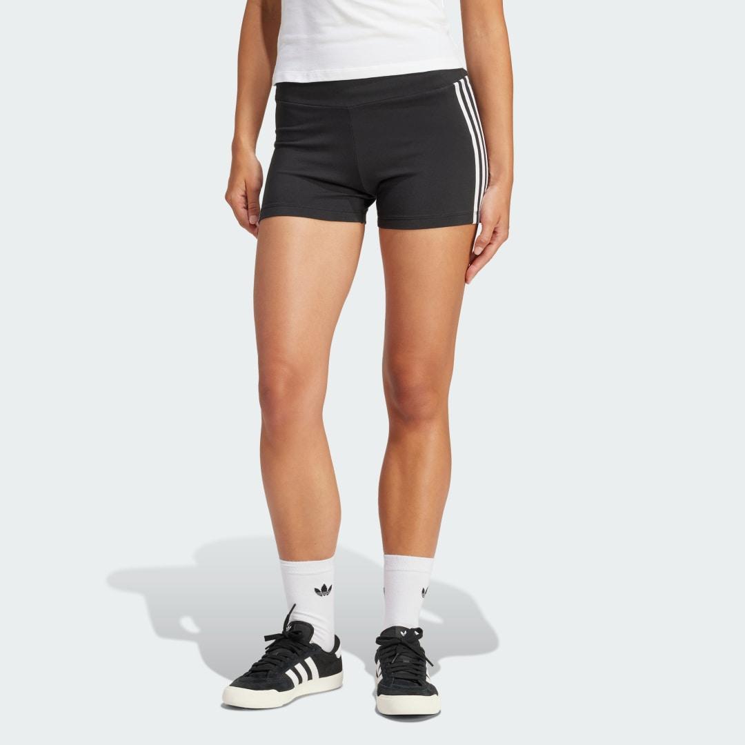 adidas Originals Womens adidas Originals 3 Stripe Booty Shorts - Womens Better Scarlet/White Product Image