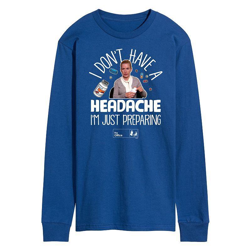 Mens The Office Headache Tee Med Blue Product Image