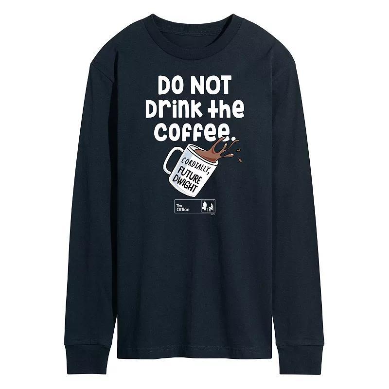 Mens The Office Do Not Drink Coffee Tee Blue Product Image