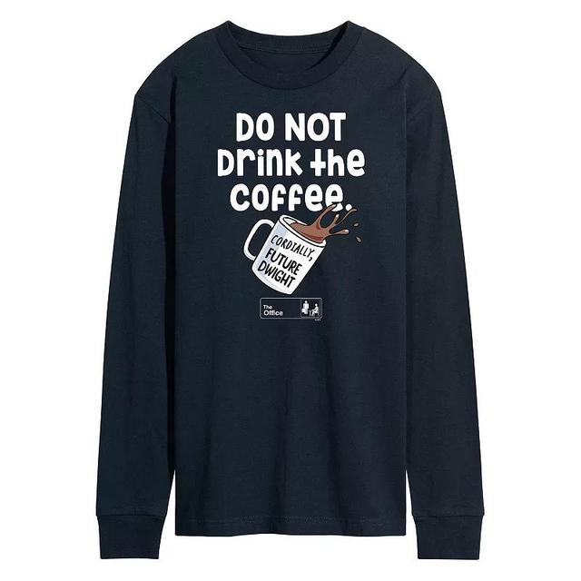 Mens The Office Do Not Drink Coffee Tee Blue Product Image