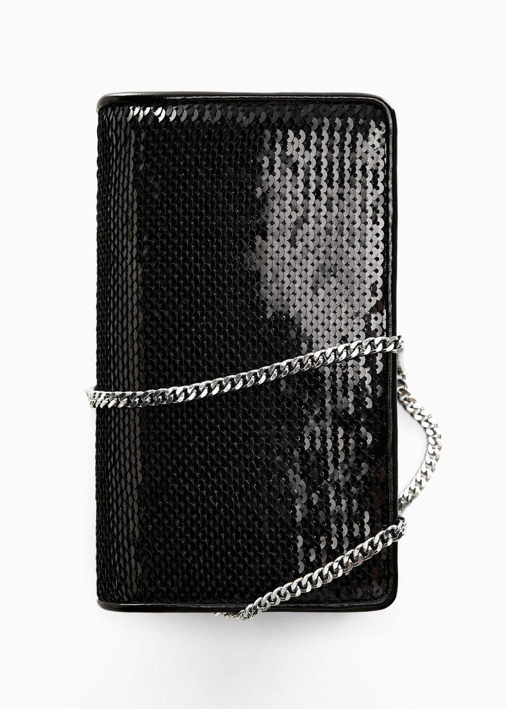 MANGO - Sequined cross-body bag - One size - Women Product Image