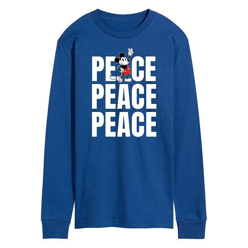 Disneys Mickey Mouse Mens Peace Long Sleeve Tee Product Image