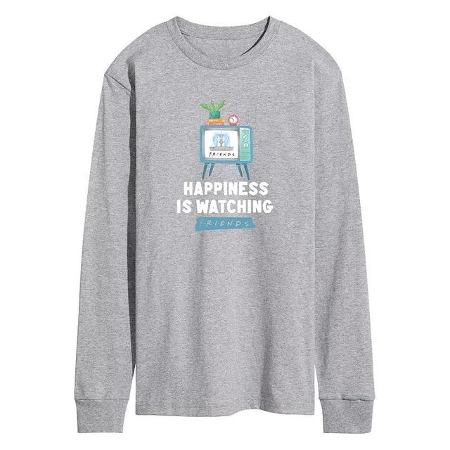 Mens Friends Happiness Watching Friends Long Sleeve Graphic Tee Product Image