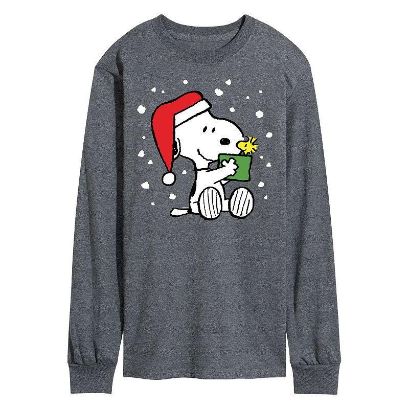 Mens Peanuts Present Long Sleeve Tee Product Image