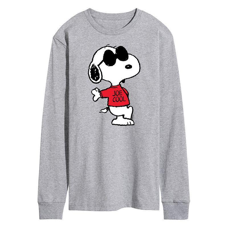 Mens Peanuts Joe Cool Long Sleeve Graphic Tee Product Image