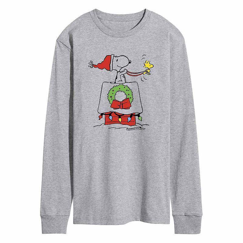 Mens Peanuts Sleigh Tee Grey Grey Product Image