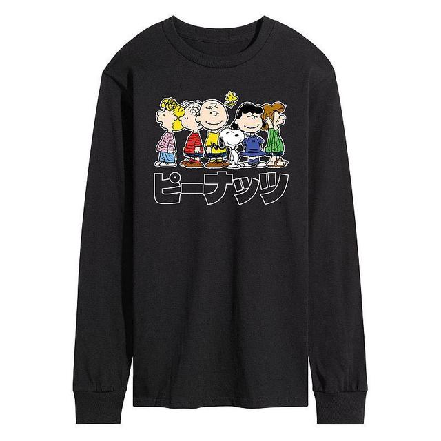 Mens Peanuts Kanji Group Long Sleeve Tee Product Image