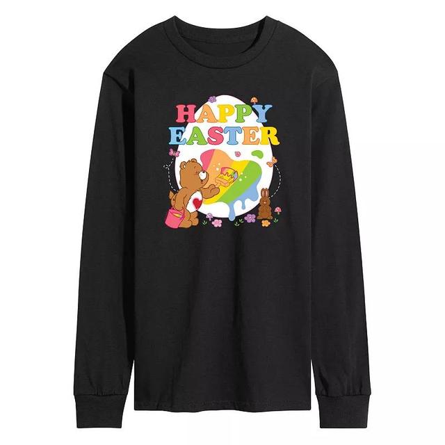 Mens Care Bears Happy Easter Egg Long Sleeve Graphic Tee Product Image