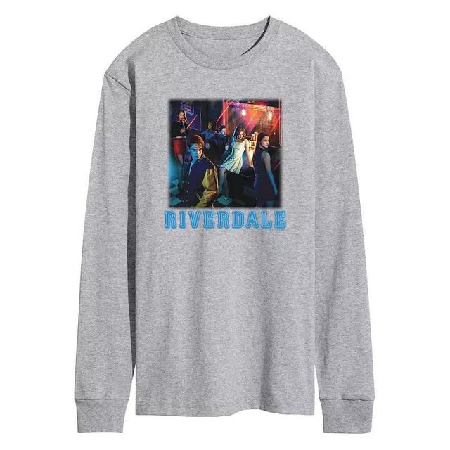 Mens Riverdale Long Sleeve Graphic Tee Grey Gray Product Image