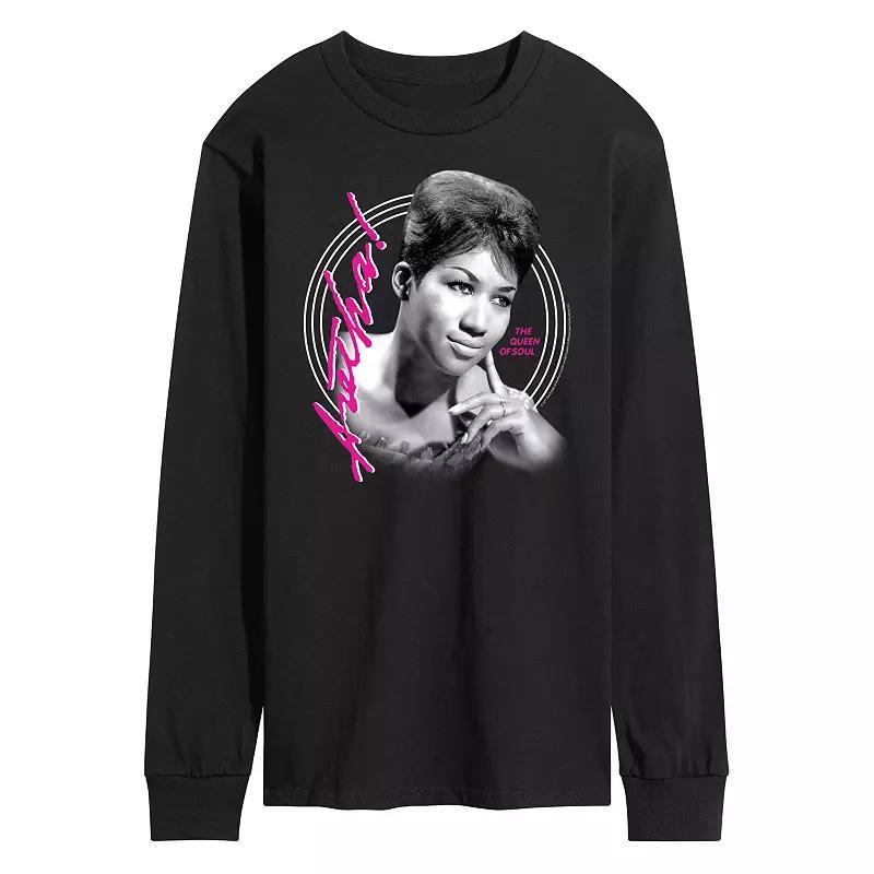 Mens Aretha Franklin Queen Of Soul Graphic Tee Blue Product Image