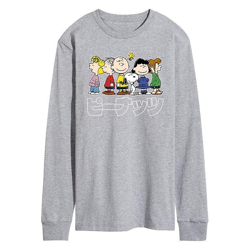 Mens Peanuts Kanji Group Long Sleeve Tee Product Image