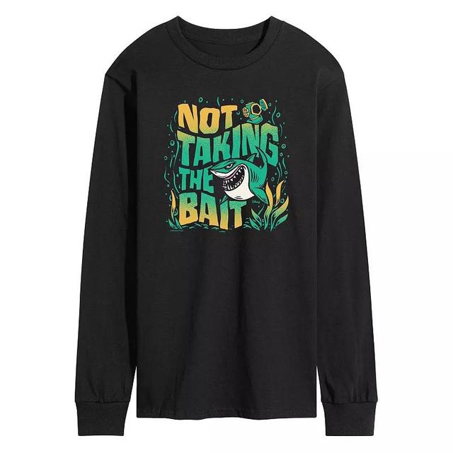 Disney / Pixars Finding Nemo Bruce Mens Not Taking The Bait Long Sleeve Graphic Tee Blue Product Image