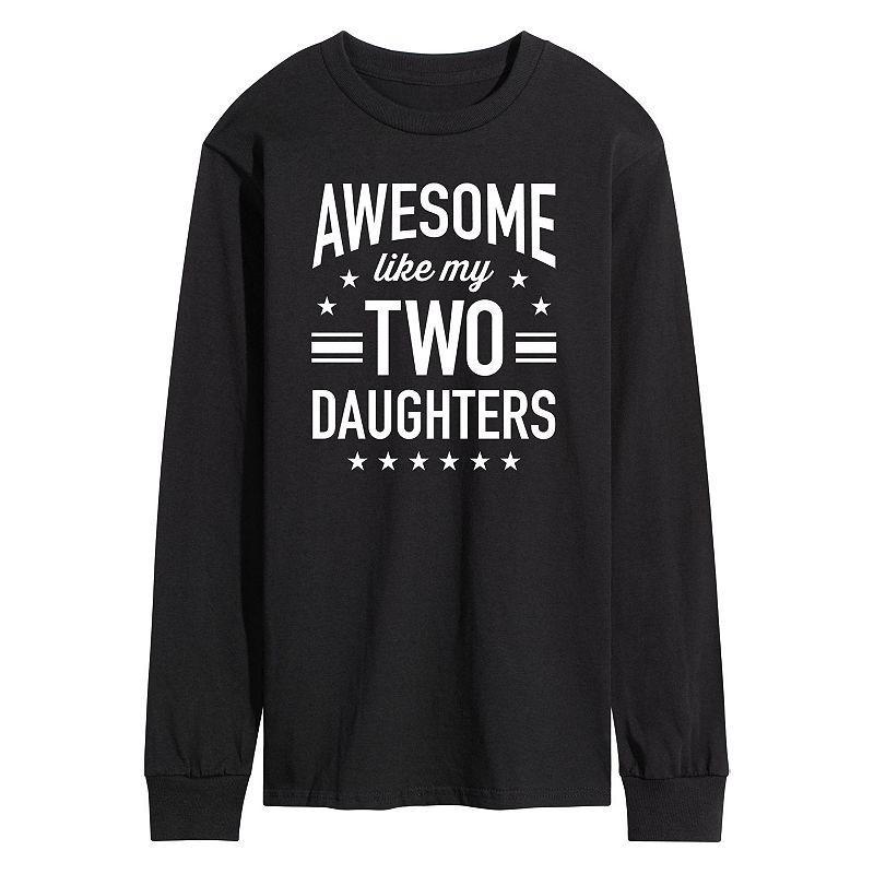 Mens Awesome Like My Two Daughters Graphic Tee Product Image