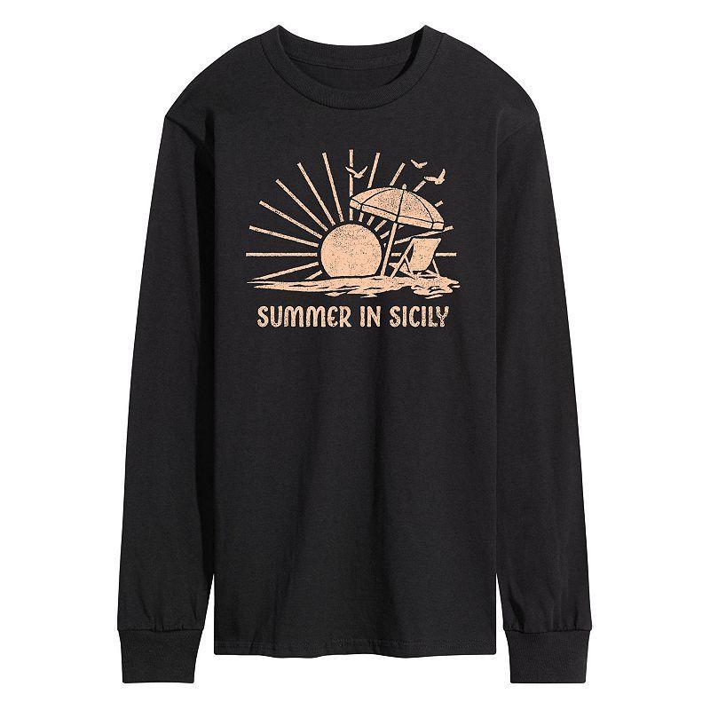 Mens Summer In Sicily Long Sleeve Graphic Tee Product Image