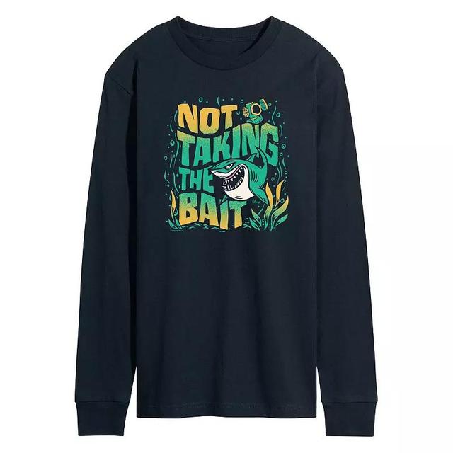 Disney / Pixars Finding Nemo Bruce Mens Not Taking The Bait Long Sleeve Graphic Tee Blue Product Image