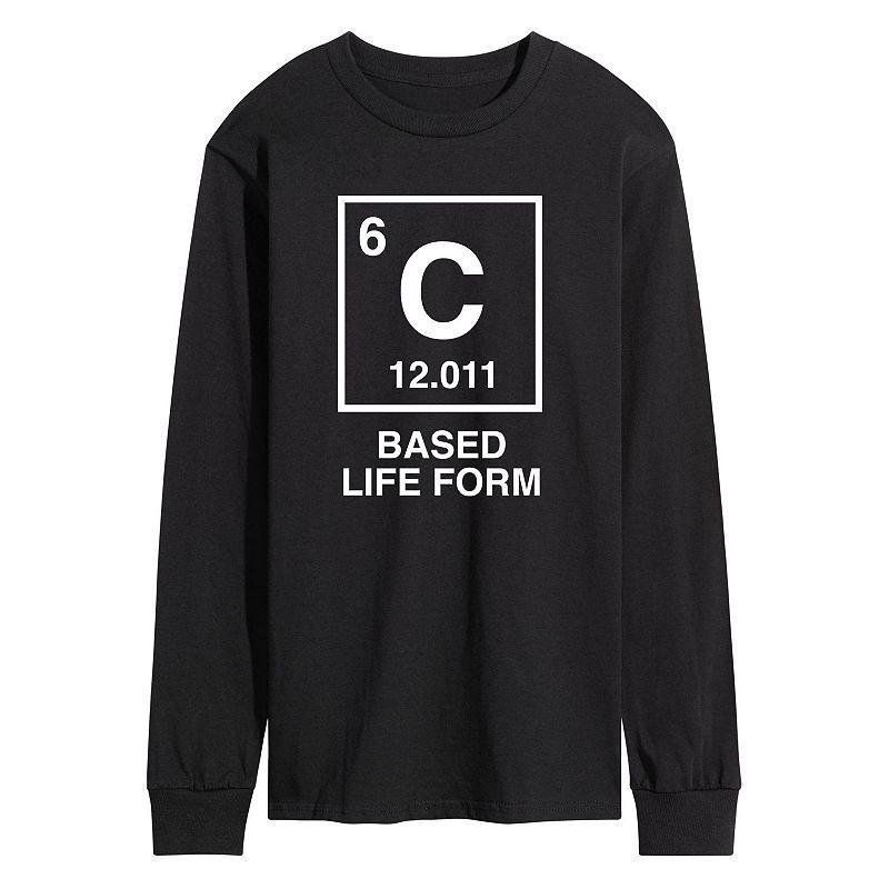 Mens Carbon Based Lifeform Long Sleeve Graphic Tee Black Product Image