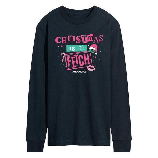 Mens Mean Girls Christmas Is So Fetch Long Sleeve Graphic Tee Product Image