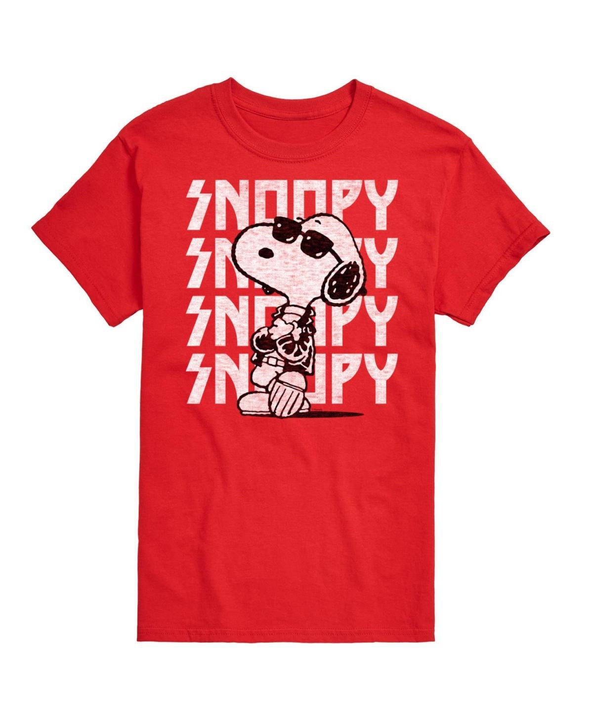 Hybrid Apparel Snoopy Rock Name Repeat Mens Short Sleeve Tee Product Image