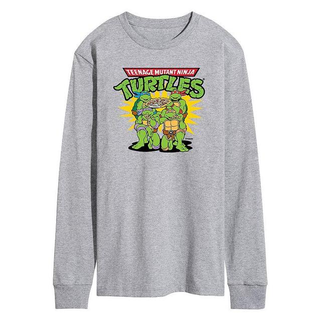 Mens Teenage Mutant Ninja Turtles Pizza Dudes Tee Grey Product Image