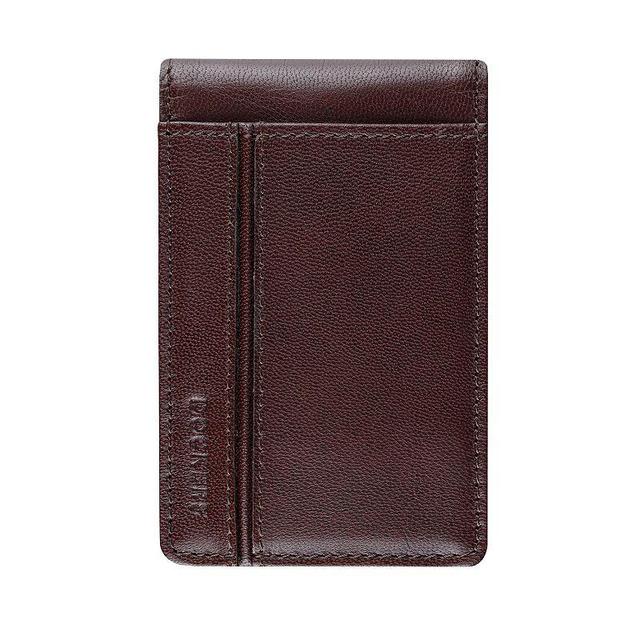 Mens Dockers RFID-Blocking Leather Front Pocket Bifold Wallet with Removable Money Clip Product Image