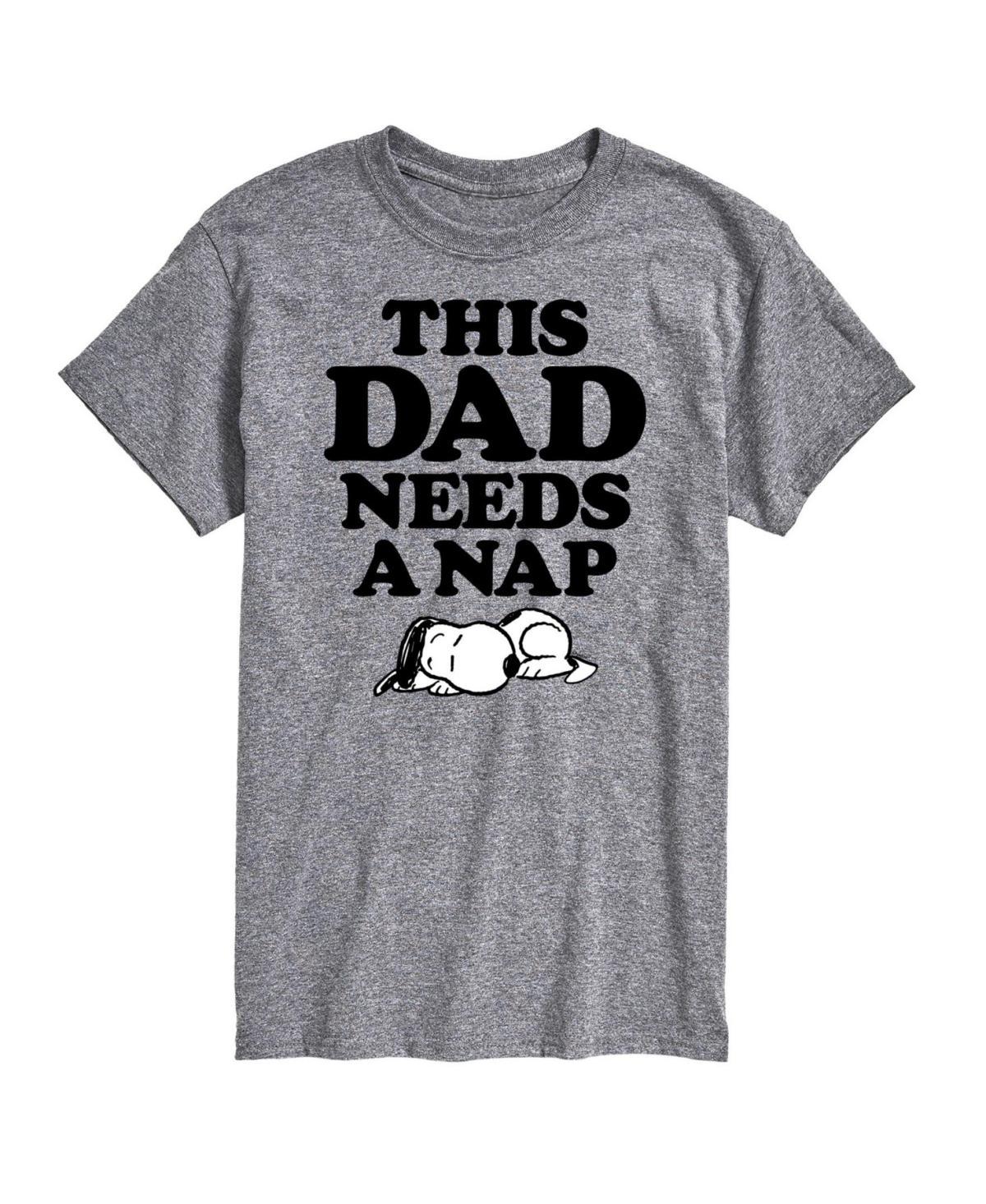 Hybrid Apparel Peanuts Dad Nap Mens Short Sleeve Tee Product Image