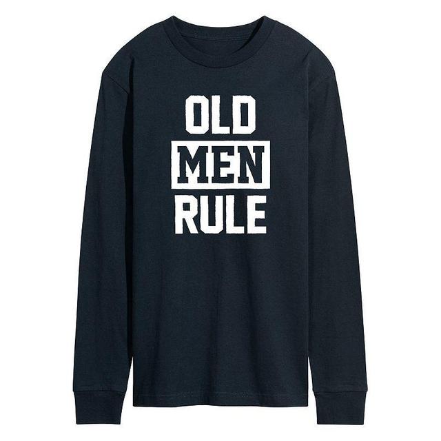 Mens Old Men Rule Tee Blue Product Image